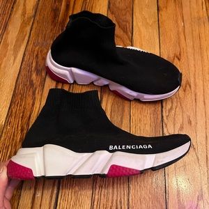 Balenciaga Speed Sock Sneaker — Pink / Black Women’s 7